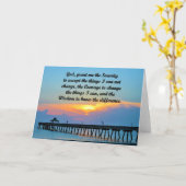 HÜBSCH SERENITY PRAYER GREETCARD KARTE (Gelbe Blume)