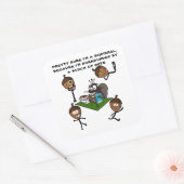 HÜBSCH SICHER, ICH BIN EIN SCHÜLER QUADRATISCHER AUFKLEBER (Umschlag)