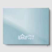 Hübsch Sky Blue Princess Coach & Horses Sweet 16 Gästebuch (Rückseite)