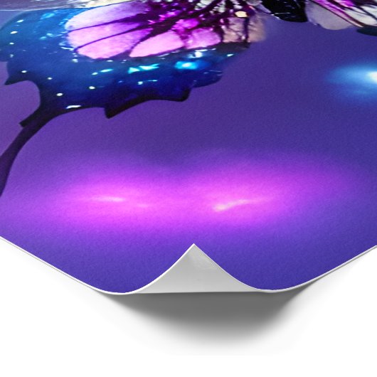 Hübsch Sky Butterfly Poster (Ecke)