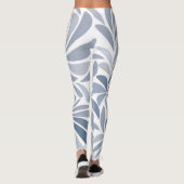 Hübsch Soft Light Blue Gray Geometric Leggings (Rückseite)