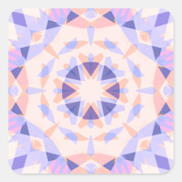 Hübsch Spaß Rosa Lila Geburtstagsmagic Quadratischer Aufkleber