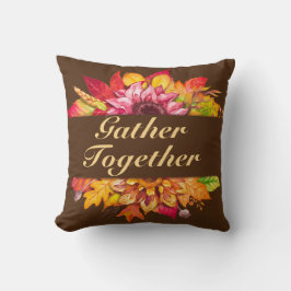 Hübsch Split Herbstlaubs Wreath Kissen