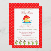 Hübsch Spring Baby Duck Duck Thema Einladung (Vorne/Hinten)