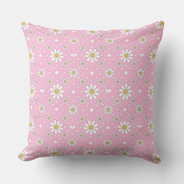 Hübsch Spring Daisy Kissen (Vorderseite)