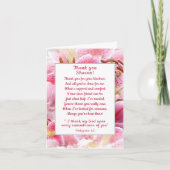 Hübsch Stargazer Lilies Vielen Dank, Christlicher  Karte (Vorderseite)