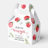 Hübsch Strawberry Baby Dusche Vielen Dank Geschenkschachtel (Vorderseite)