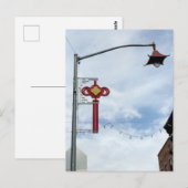 Hübsch Street Lanterns Chinatown in NYC Postcard Postkarte (Vorne/Hinten)