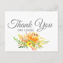 Hübsch Summer Bouquet Vielen Dank Postcard Postkarte