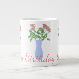 Hübsch Sweet Original Blume Illustration Women's Jumbo-Tasse