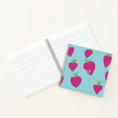 Hübsch Sweet Strawberry Square Notebook Notizblock (Innenseite)