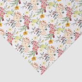 Hübsch Tan Floral Seidenpapier (Ausschnitt)