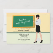 Hübsch Teacher Abschluss Einladung (Vorderseite)