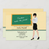 Hübsch Teacher Abschluss Einladung (Vorne/Hinten)