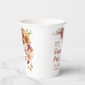 Hübsch Terracotta Fall Blumenüberraschung Geburtst Pappbecher (Rechts)