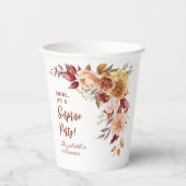 Hübsch Terracotta Fall Blumenüberraschung Geburtst Pappbecher (Vorderseite)