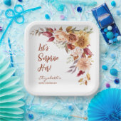 Hübsch Terracotta Herbstflorale Überraschung Gebur Pappteller (Party)