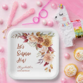 Hübsch Terracotta Herbstflorale Überraschung Gebur Pappteller (Party)