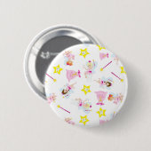 Hübsch Tooth Fairy Magic Wand White Teeth Button (Vorne & Hinten)