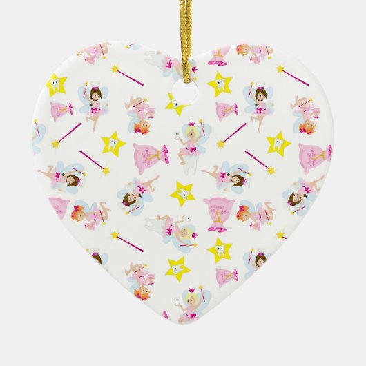 Hübsch Tooth Fairy Magic Wand White Teeth Keramik Ornament (Vorne)