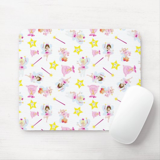 Hübsch Tooth Fairy Magic Wand White Teeth Mousepad (Mit Mouse)