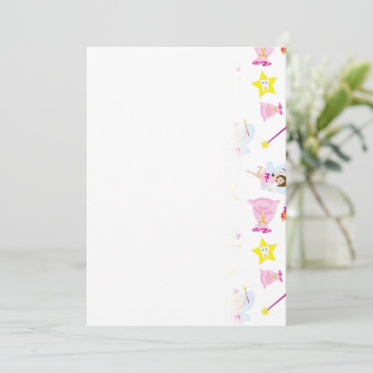 Hübsch Tooth Fairy Magic Wand White Teeth Save The Date (Stehend Vorderseite)