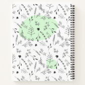 Hübsch trendy Minimalistisch Modernität Botanisch Notizblock (Rückseite)
