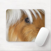 Hübsch, Tricolor, glatt, Guinea Schweinefass Mousepad (Mit Mouse)