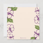 Hübsch Tropical Hibiskus Bridal Dusche Einladung (Rückseite)