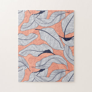 Hübsch tropische Flora Puzzle