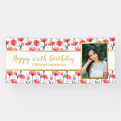 Hübsch Tulip Blume Benutzerdefiniertes Foto Text G Banner (Horizontal)