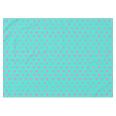 Hübsch Türkis Blau Pink Polka Dots Tischdecke (Vorderseite (Horizontal))