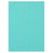 Hübsch Türkis Blau Pink Polka Dots Tischdecke (Vorderseite)