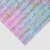 Hübsch Türkis und Rosa Glitzer Glitzern Streifen Seidenpapier (Ausschnitt)