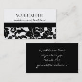 Hübsch u. beruflich visitenkarte (Vorne/Hinten)