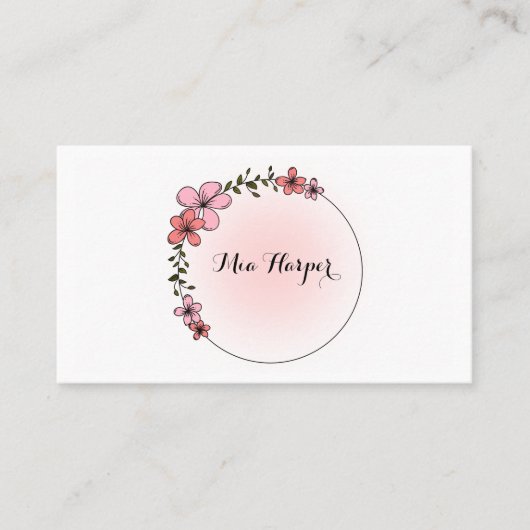 Hübsch und Beruflich Personalisiert Visitenkarte (Vorderseite)