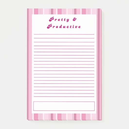 Hübsch und Produktiv Post-it Klebezettel (Vorderseite)
