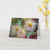 Hübsch und rosa karte (Gelbe Blume)