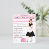 Hübsch und sauber RSVP karte (Stehend Vorderseite)