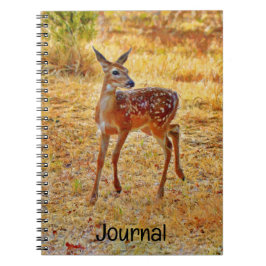 Hübsch und süß Baby Deer Fawn Journal Spiral Notizblock