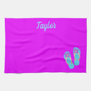 Hübsch und tropisch drehen Sie Reinfälle um Geschirrtuch