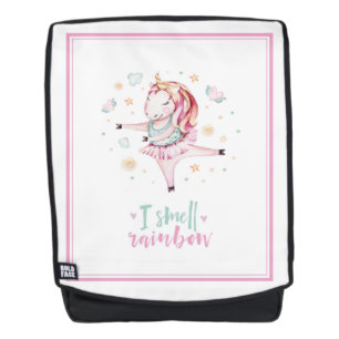 Hübsch Unicorn Ballerina Pink Girly Kinder Rucksack