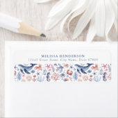 Hübsch unter dem Rücksendeadressen-Aufkleber (Insitu)