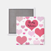 Hübsch Valentine Hearts Magnet (Vorderseite/Rückseite)
