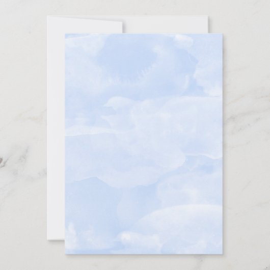 Hübsch Vergessen Sie Mich Nots Blumenhochzeit Einladung (Rückseite)