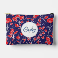 Hübsch Vibranly Red Blue Floral Personalisiert