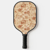 Hübsch Vintage Blume Pickleball Schläger (Rückseite)