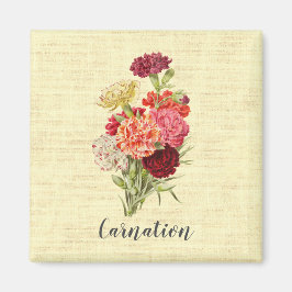 Hübsch Vintage Carnation Bouquet Magnet