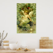 Hübsch Vintage Christmas Cherub Poster (Küche)