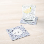 Hübsch-violette Blumen Geburtstag Rechteckiger Pappuntersetzer (Vor Ort)